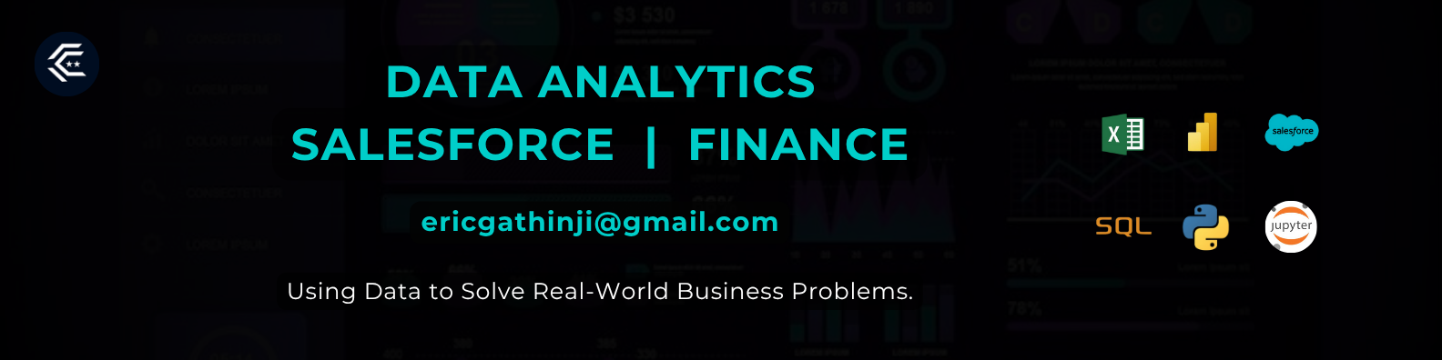 banner showing Erick Gathinji's expertise and skills